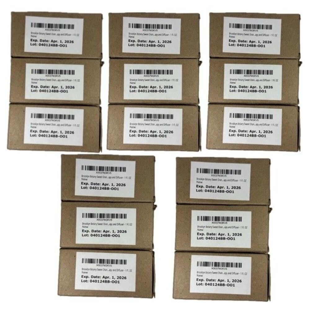 Brooklyn Botany Sweet Orange Essential Oil 1oz 100% Pure - Lot of 15 - Brand New